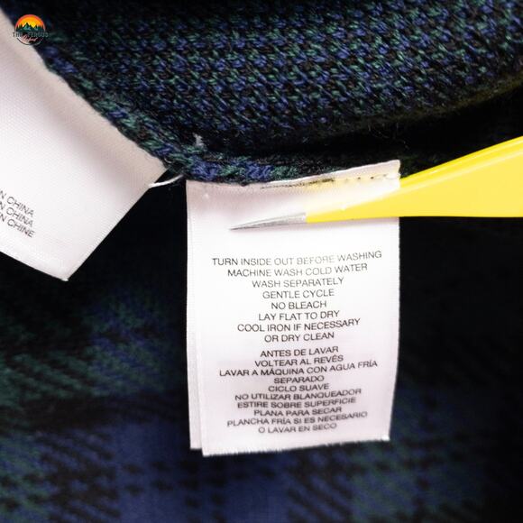 NWT Anne Klein Coat Blue Green Plaid Old Money Prep Notch Lapel Women's Size XL - Picture 8 of 10